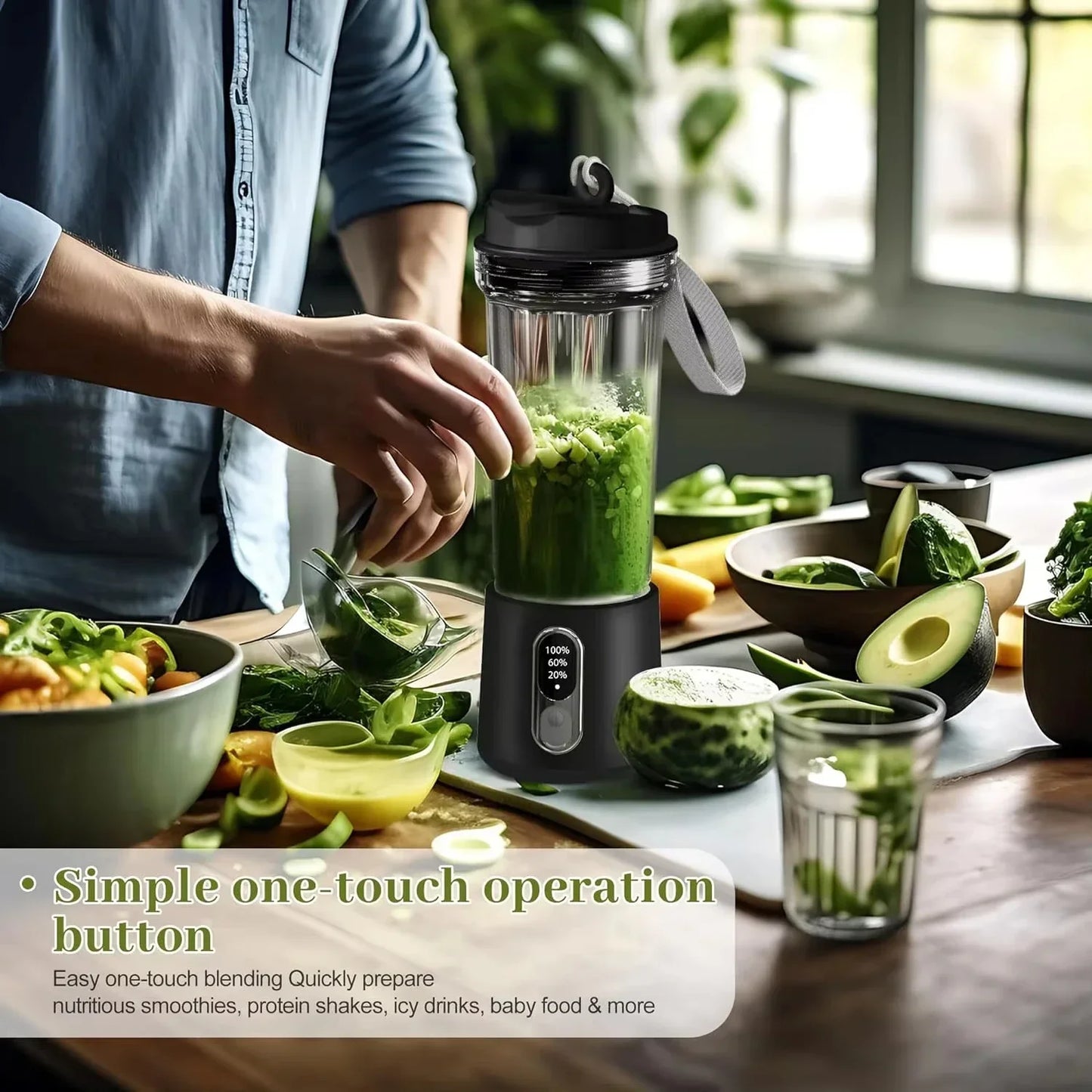 4000mAh Portable Juice Cup Blender